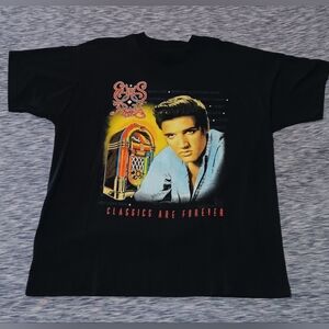 1993 Elvis Presley Classics Are Forever black Tee Fruit Of The Loom Best XL EUC